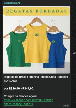 Regatas do Brasil Feminina Ribana Bordada